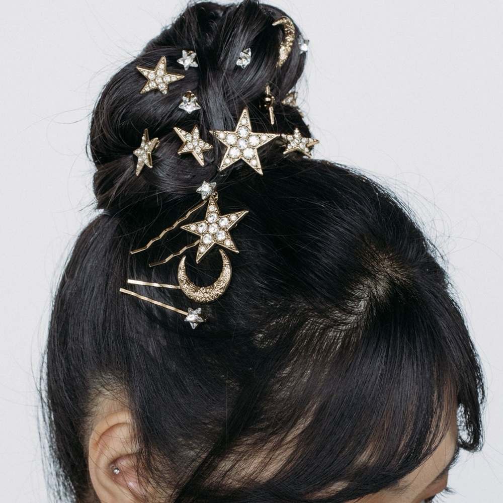 Jennifer Behr Celestial Despina Gold Hair Pins